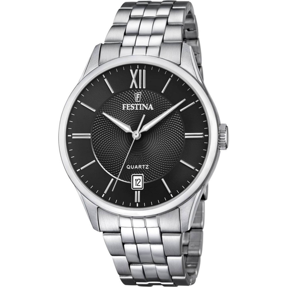 FESTINA Ρολόι Ανδρικό  Ασημί Ανοξείδωτο ατσάλι μπρασελέ F20425/3 