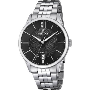 FESTINA Ρολόι Ανδρικό  Ασημί Ανοξείδωτο ατσάλι μπρασελέ F20425/3 