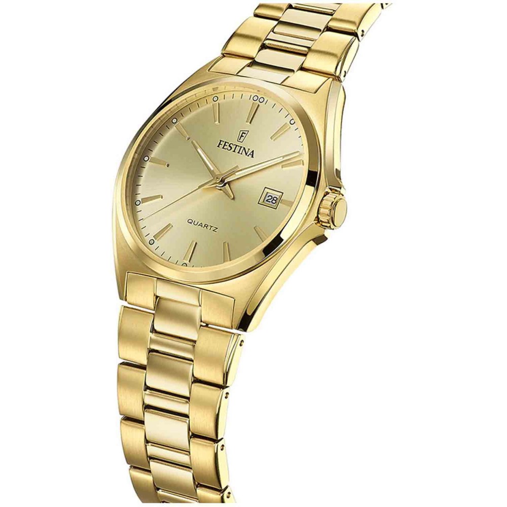 FESTINA Ρολόι Ανδρικό Επιχρυσωμένο Ανοξείδωτο Ατσάλι Μπρασελέ F20555/3