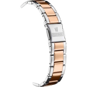 FESTINA Crystals Women's Watch Silver/Rose Gold Stainless Steel Bracelet F20612/1