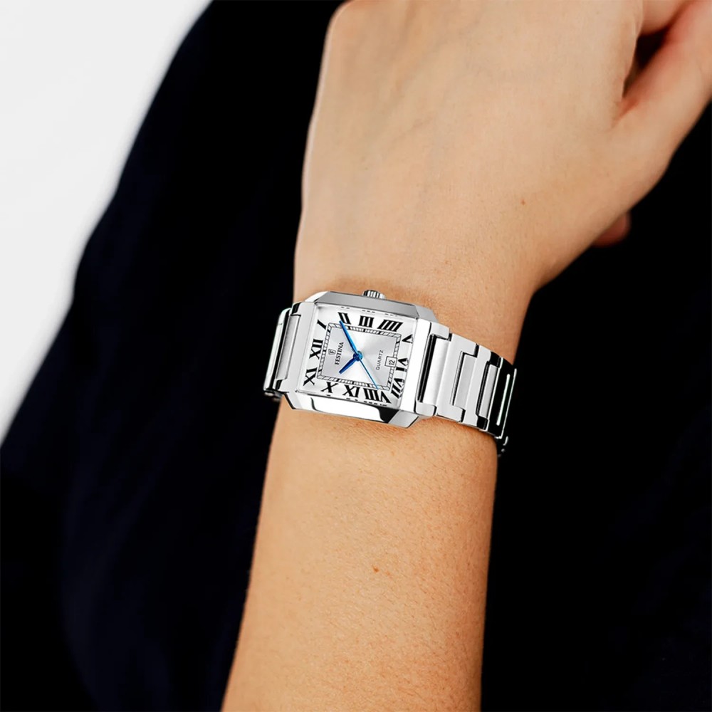 FESTINA Ρολόι Ασημί Ανοξείδωτο Ατσάλι Μπρασελέ F20679/1