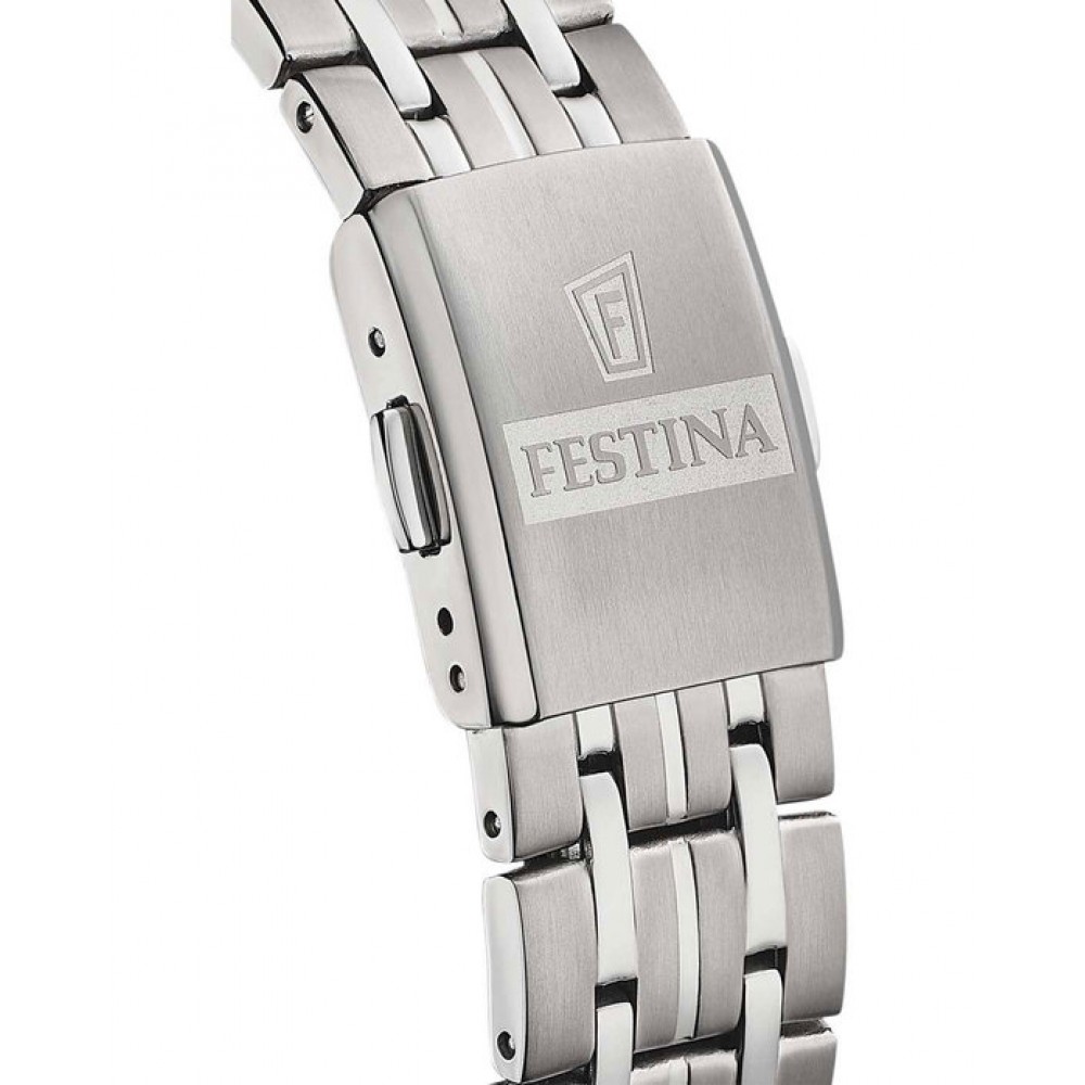 FESTINA Ρολόι Ανδρικό Ασημί Τιτάνιο μπρασελέ F20466/2