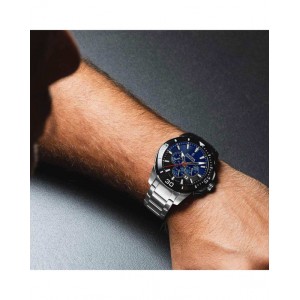 FESTINA Ανδρικό Ρολόι Χρονογράφος Ασημί Ανοξείδωτο Ατσάλι μπρασελέ F20641/C