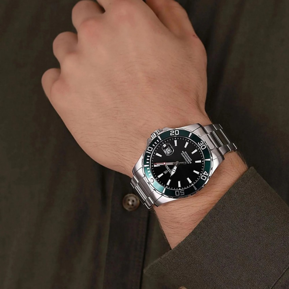 FESTINA Ανδρικό Ρολόι Καταδυτικό Ασημί Ανοξείδωτο Ατσάλι μπρασελέ F20531/2