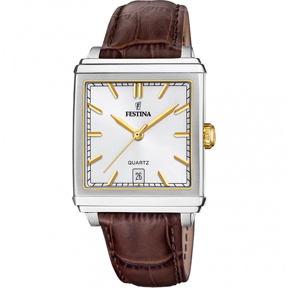 FESTINA Ρολόι Καφέ Δερμάτινο λουράκι F20681/4