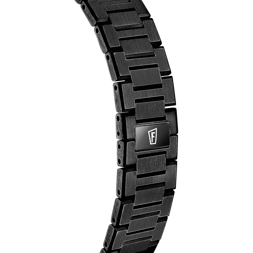 FESTINA SWISS Ανδρικό Ρολόι Μαύρο Ανοξείδωτο ατσάλι μπρασελέ F20080/1
