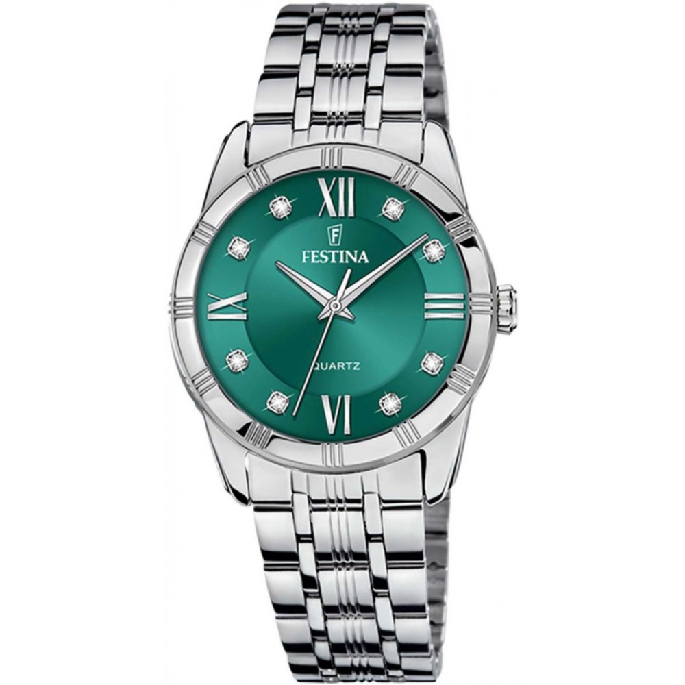 FESTINA Ρολόι Γυναικείο Ασημί Ανοιξείδωτο μπρασελέ F16940/F