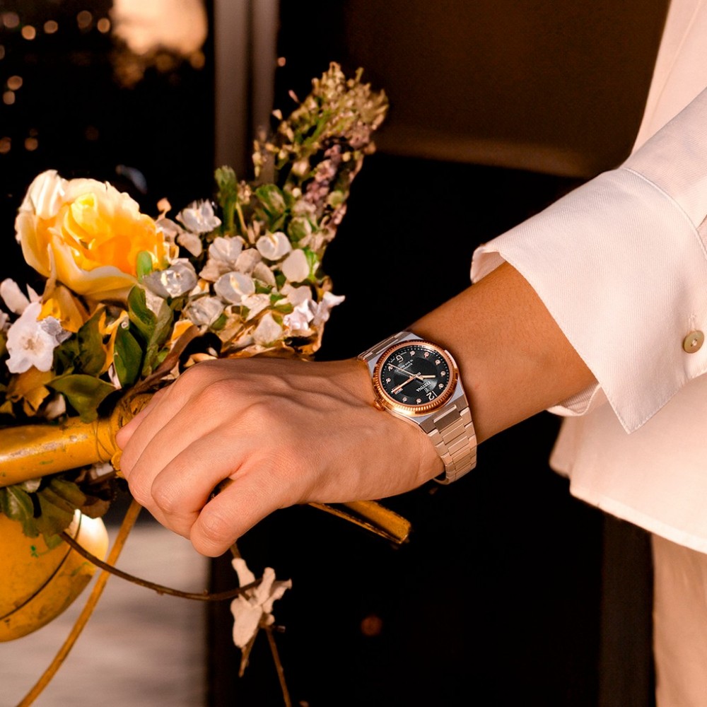 FESTINA SWISS Γυναικείο Ρολόι Ασημί Ανοξείδωτο ατσάλι μπρασελέ F20037/3