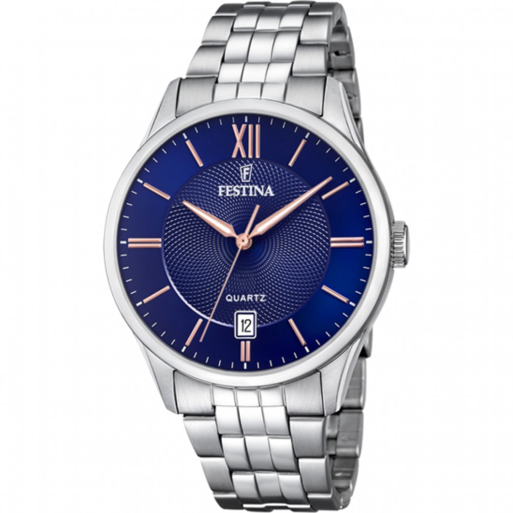 FESTINA Ρολόι Ανδρικό Ασημί Ανοξείδωτο Ατσάλι Μπρασελέ F20425/5 FESTINA Ρολόι Ανδρικό Ασημί Ανοξείδωτο Ατσάλι Μπρασελέ F20425/5