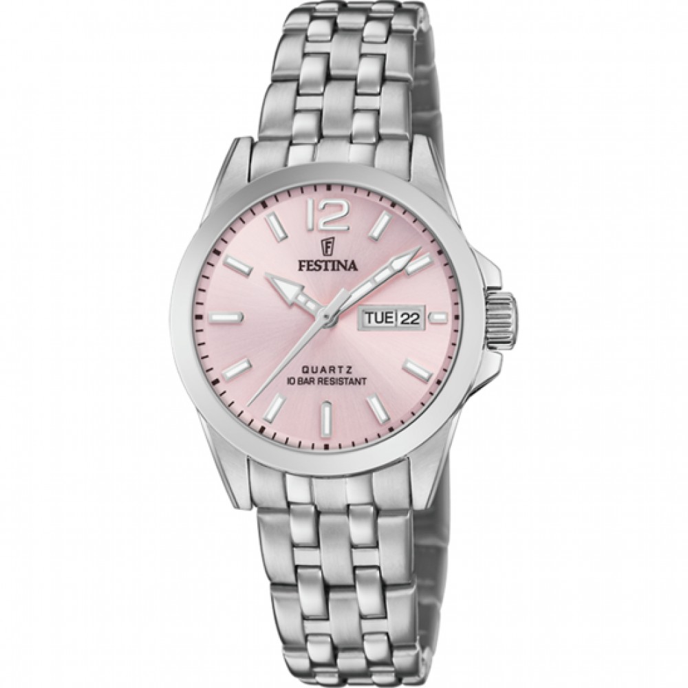 FESTINA Ρολόι Γυναικείο Ασημί Ανοιξείδωτο μπρασελέ F20455/2