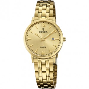 FESTINA Golden Classics Ρολόι Γυναικείο Επιχρυσωμένο Ανοιξείδωτο μπρασελέ F20514/3