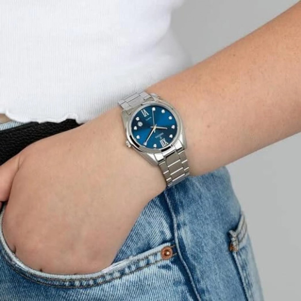 FESTINA WOMAN'S Crystals Ρολόι Γυναικείο Ασημί Ανοξείδωτο Ατσάλι Μπρασελέ F20582/3