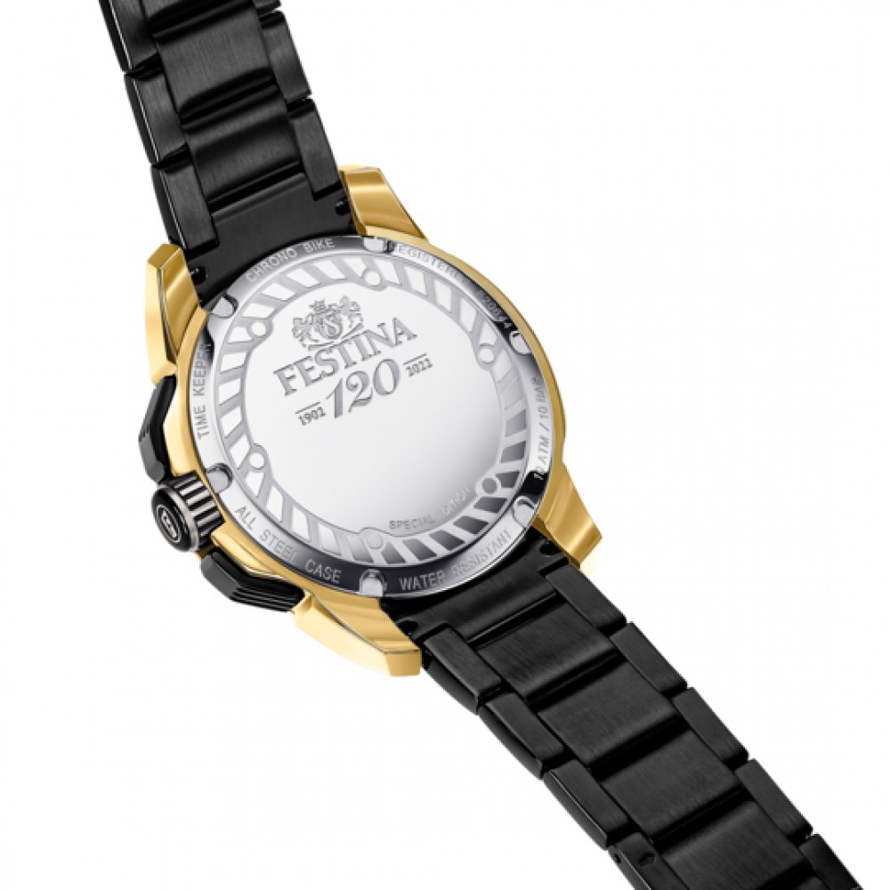 FESTINA Chrono Bike Black Special Edition Ανδρικό Μαύρο Ανοξείδωτο Ατσάλι Μπρασελέ F20644/1