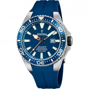 FESTINA Diver Men's Watch Blue Rubber Strap F20664/1