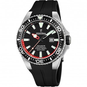 FESTINA Diver Men's Watch Black Rubber STrap F20664/3
