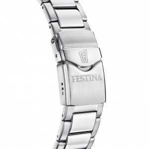 FESTINA Diver Ρολόι Ανδρικό Ασημί Ανοξελιδωτο Ατ΄σάλι μπρασελέ F20665/3