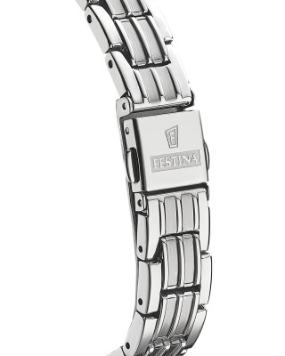 FESTINA Swiss Made Ρολόι Γυναικείο Ασημί Ανοξείδωτο Ατσάλι μπρασελέ F20006/3