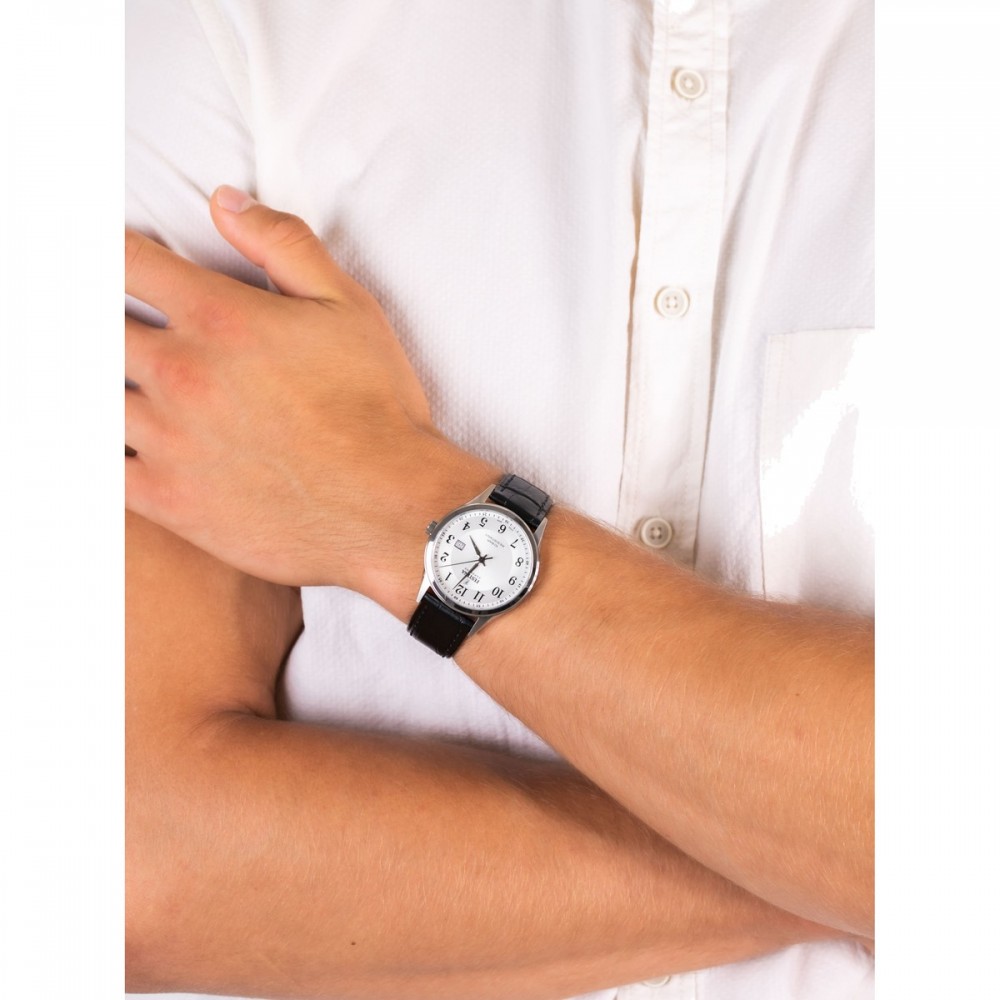 FESTINA Swiss Made Ανδρικό Ρολόι Μαύρο Δερματινο λουράκι F20007/1