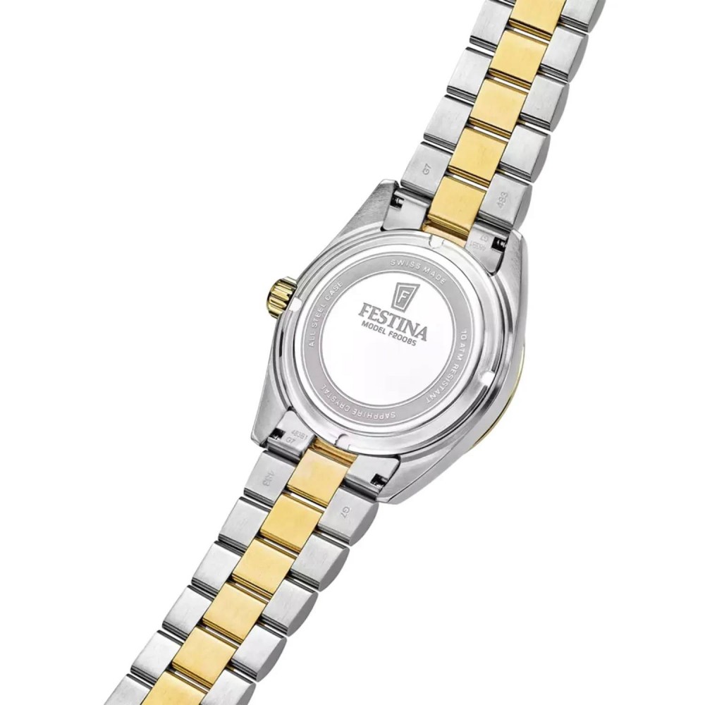 FESTINA Ανδρικό Ρολόι Swiss Made Δίχρωμο Ανοξείδωτο Ατσάλι Μπρασελέ F20085/B FESTINA Ανδρικό Ρολόι Swiss Made Δίχρωμο Ανοξείδωτο Ατσάλι Μπρασελέ F20085/B