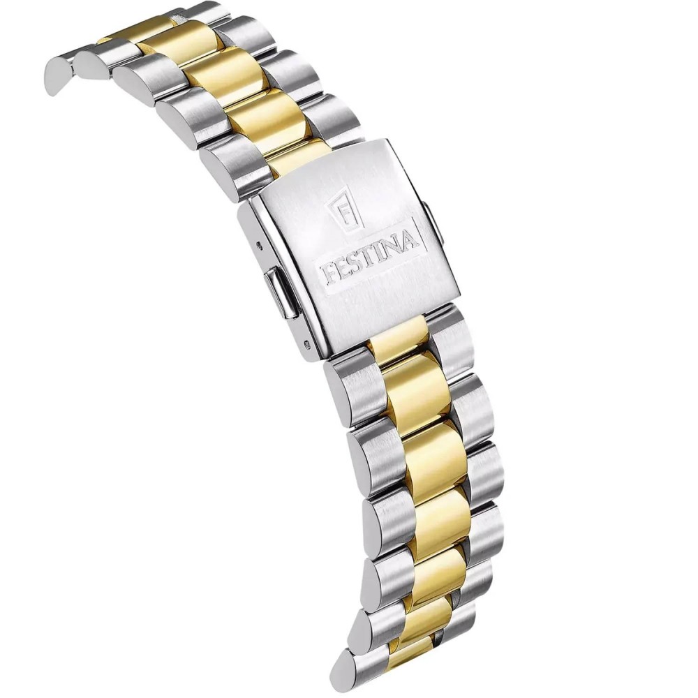 FESTINA Ανδρικό Ρολόι Swiss Made Δίχρωμο Ανοξείδωτο Ατσάλι Μπρασελέ F20085/B FESTINA Ανδρικό Ρολόι Swiss Made Δίχρωμο Ανοξείδωτο Ατσάλι Μπρασελέ F20085/B