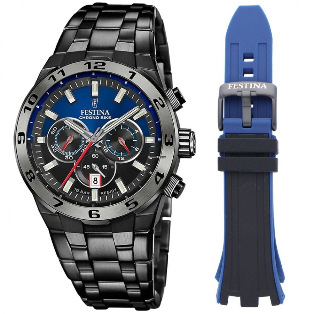 FESTINA Ανδρικό Ρολόι SPECIAL EDITION CHRONO BIKE Μαύρο Ανοξείδωτο Ατσάλι Μπρασελέ F20673/1 FESTINA Ανδρικό Ρολόι SPECIAL EDITION CHRONO BIKE Μαύρο Ανοξείδωτο Ατσάλι Μπρασελέ F20673/1
