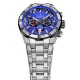 FESTINA Ανδρικό Ρολόι CHRONO BIKE Ασημί Ανοξείδωτο Ατσάλι Μπρασελέ F20670/3