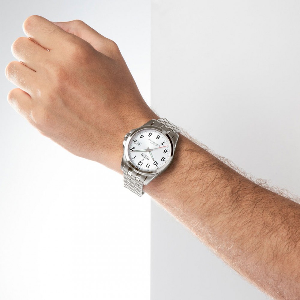 FESTINA Ρολόι Ανδρκό Ασημί μπρασελέ Τιτανίου F20696/1
