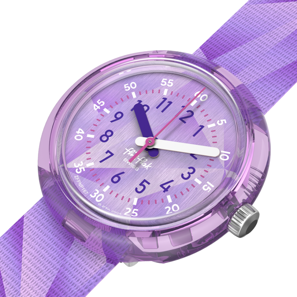 FLIK FLAK PURPLE PRISM Kids Watch Multicolor Plastic Strap ZFPNP167