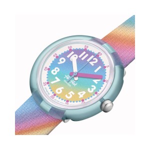 FLIK FLAK Liquid Rainbow Ρολόι Παιδικό Πολύχρωμο Υφασμάτινο Λουράκι ZFPNP152