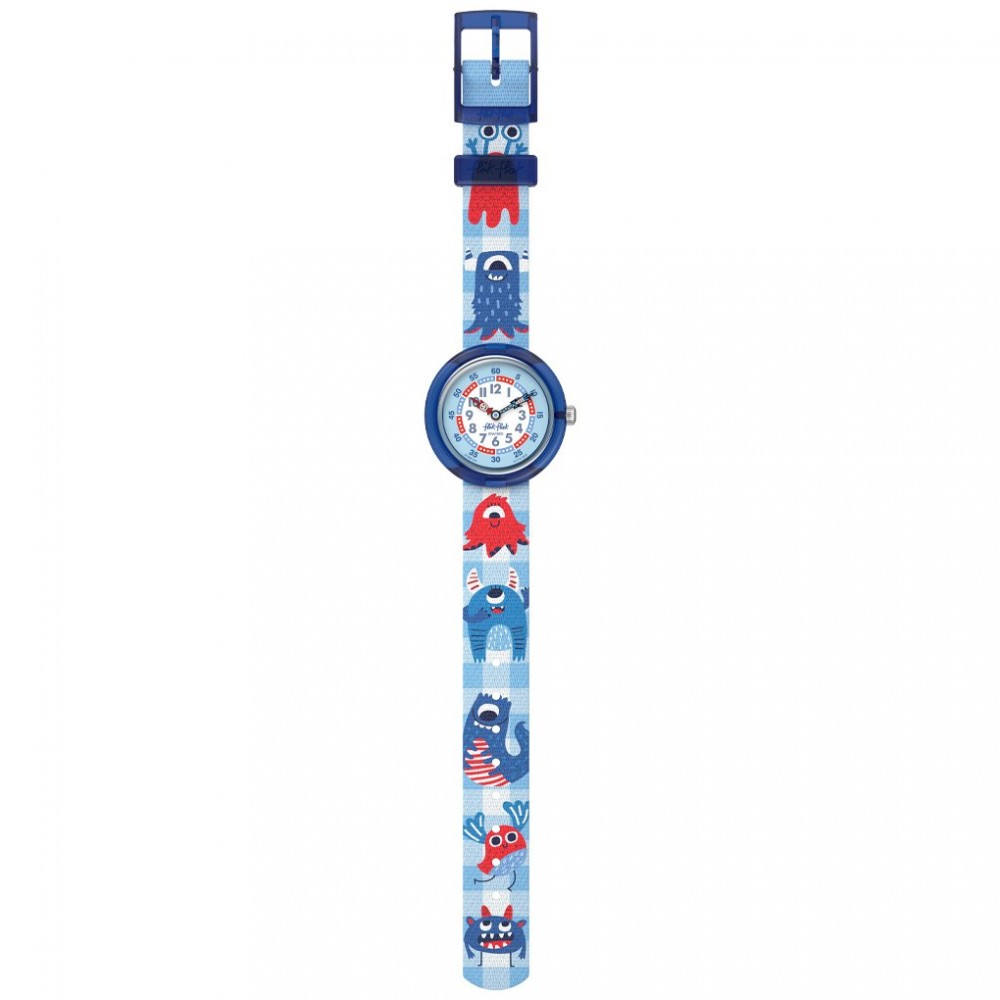 FLIK FLAK FEAR ME NOT! Ρολόι Παιδικό Μπλε Υφασμάτινο Λουράκι ZFBNP251