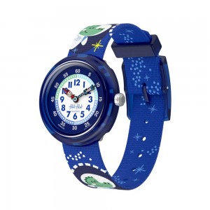 FLIK FLAK CROCONAUTS Kids Watch Blue Fabric strap ZFBNP259
