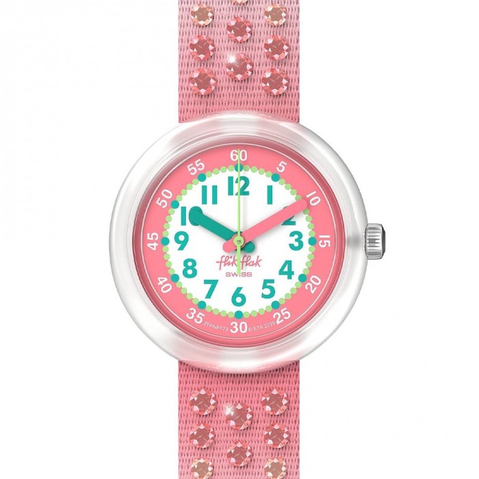 FLIK FLAK SPARKLY MELON Ρολόι Παιδικό Ροζ Υφασμάτινο Λουράκι ZFPNP179 FLIK FLAK SPARKLY MELON Ρολόι Παιδικό Ροζ Υφασμάτινο Λουράκι ZFPNP179