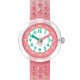 FLIK FLAK SPARKLY MELON Ρολόι Παιδικό Ροζ Υφασμάτινο Λουράκι ZFPNP179