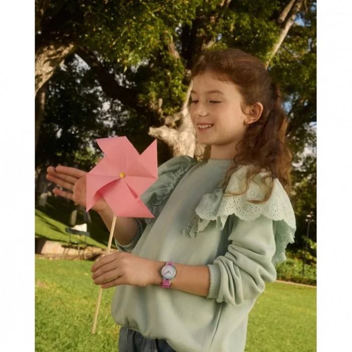 FLIK FLAK FLIP IT PINK! Ρολόι Παιδικό Ροζ Υφασμάτινο Λουράκι ZFPNP183