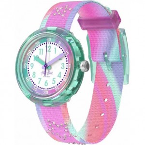 FLIK FLAK FLIP IT PINK! Kids Watch Pink Fabric strap ZFPNP183