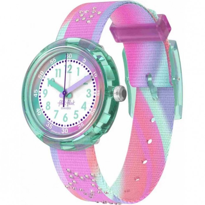 FLIK FLAK FLIP IT PINK! Ρολόι Παιδικό Ροζ Υφασμάτινο Λουράκι ZFPNP183