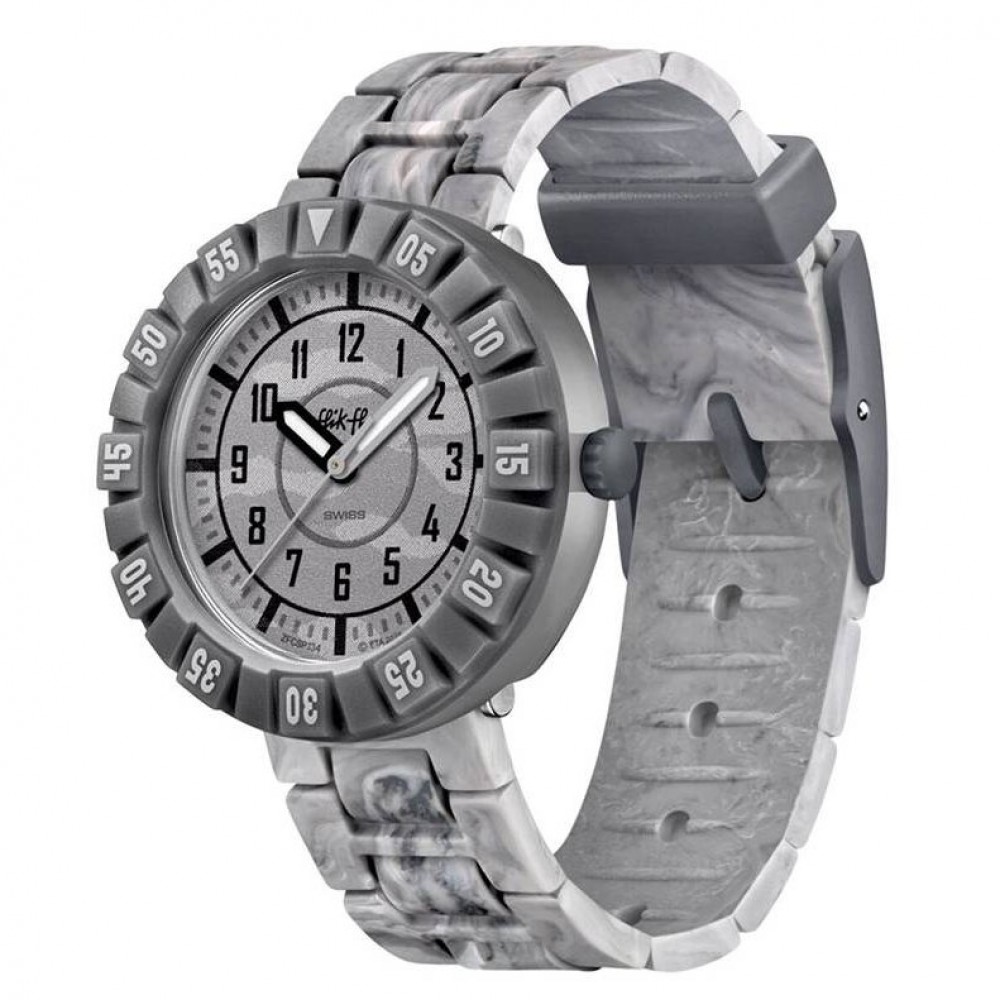 FLIK FLAK LUNAR BRICK Ρολόι Παιδικό Γκρι Λουράκι Σιλικόνης ZFCSP134 FLIK FLAK LUNAR BRICK Ρολόι Παιδικό Γκρι Λουράκι Σιλικόνης ZFCSP134