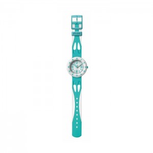 FLIK FLAK GEOMETRICAL SOFTNESS Kids Watch Turquoise Plastic Strap ZFCS017 FLIK FLAK GEOMETRICAL SOFTNESS Kids Watch Turquoise Plastic Strap ZFCS017