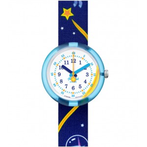 FLIK FLAK MAGICAL ASTRONAUT Ρολόι Παιδικό Μπλε Υφασμάτινο Λουράκι ZFPNP098