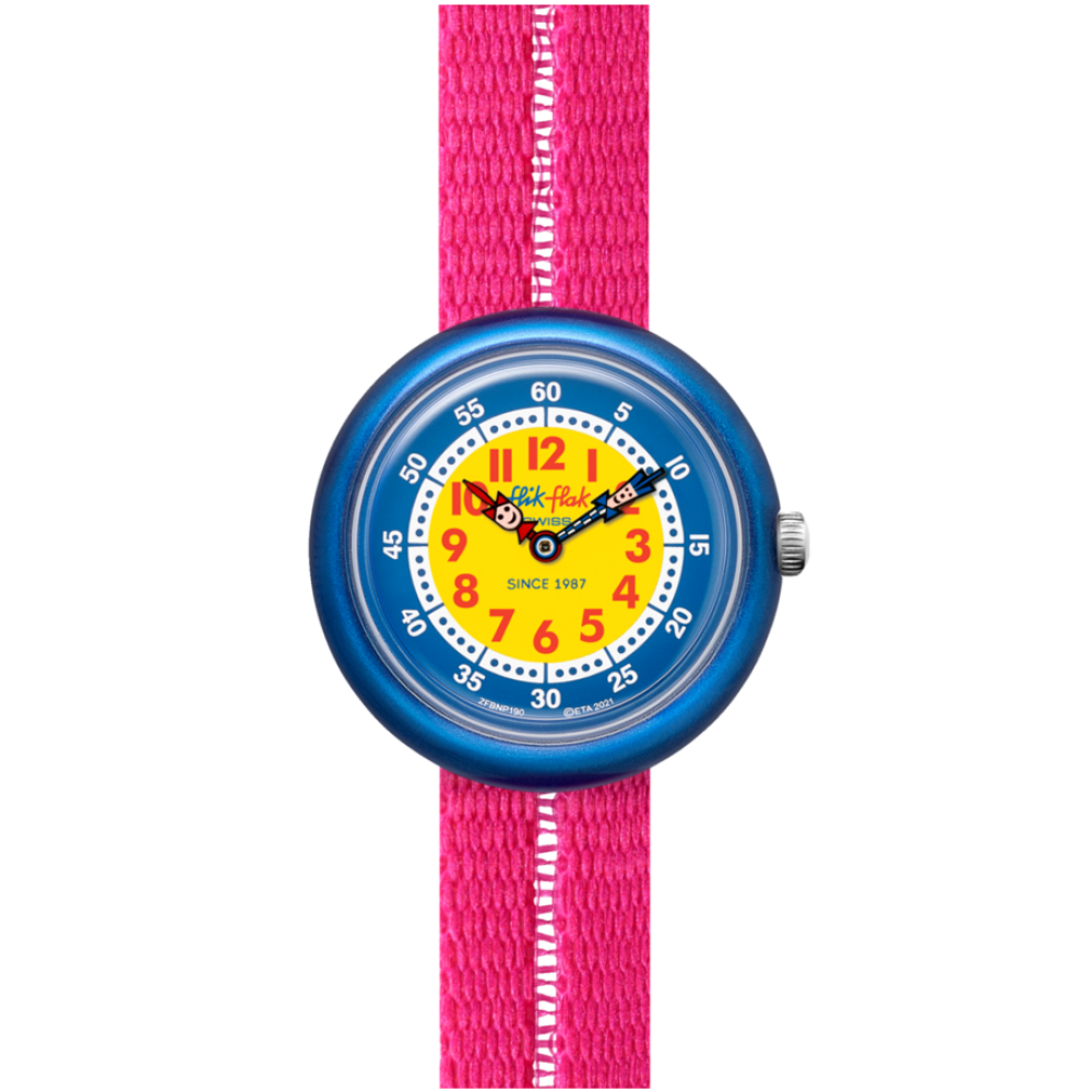 FLIK FLAK RETRO PINK Ρολόι Παιδικό Ροζ Υφασμάτινο Λουράκι ZFBNP190 FLIK FLAK RETRO PINK Ρολόι Παιδικό Ροζ Υφασμάτινο Λουράκι ZFBNP190