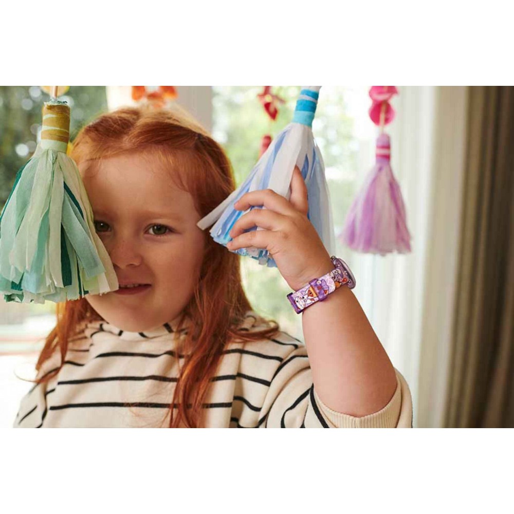 FLIK FLAK YAKO-PARADE Ρολόι Παιδικό Μωβ Υφασμάτινο Λουράκι ZFPNP123