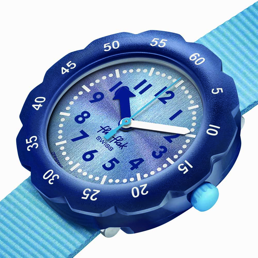 FLIK FLAK SHADES OF BLUE Ρολόι Παιδικό Μπλε Υφασμάτινο Λουράκι  ZFPSP060
