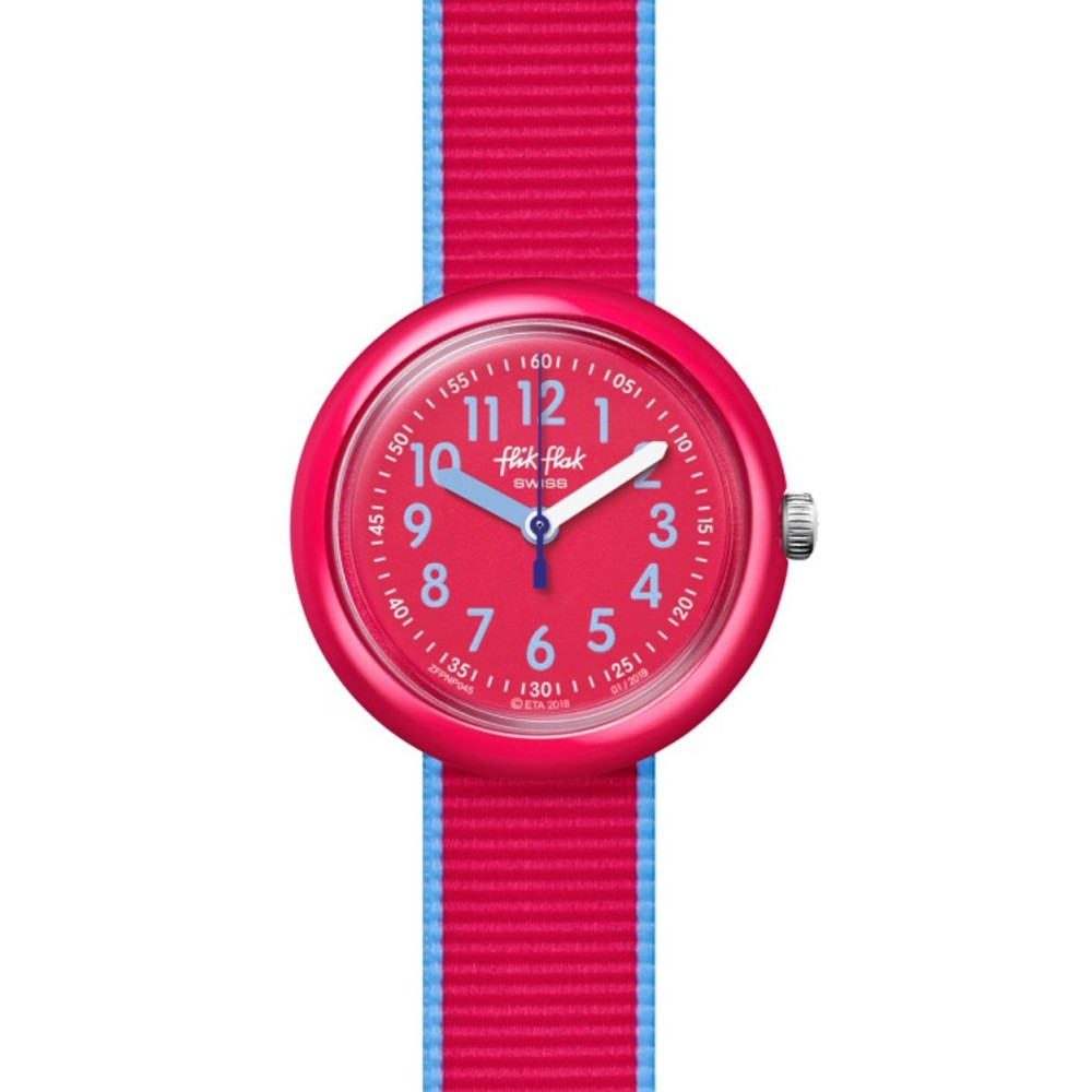 FLIK-FLAK COLOR BLAST RED Red/Blue Fabric Strap ZFPNP045