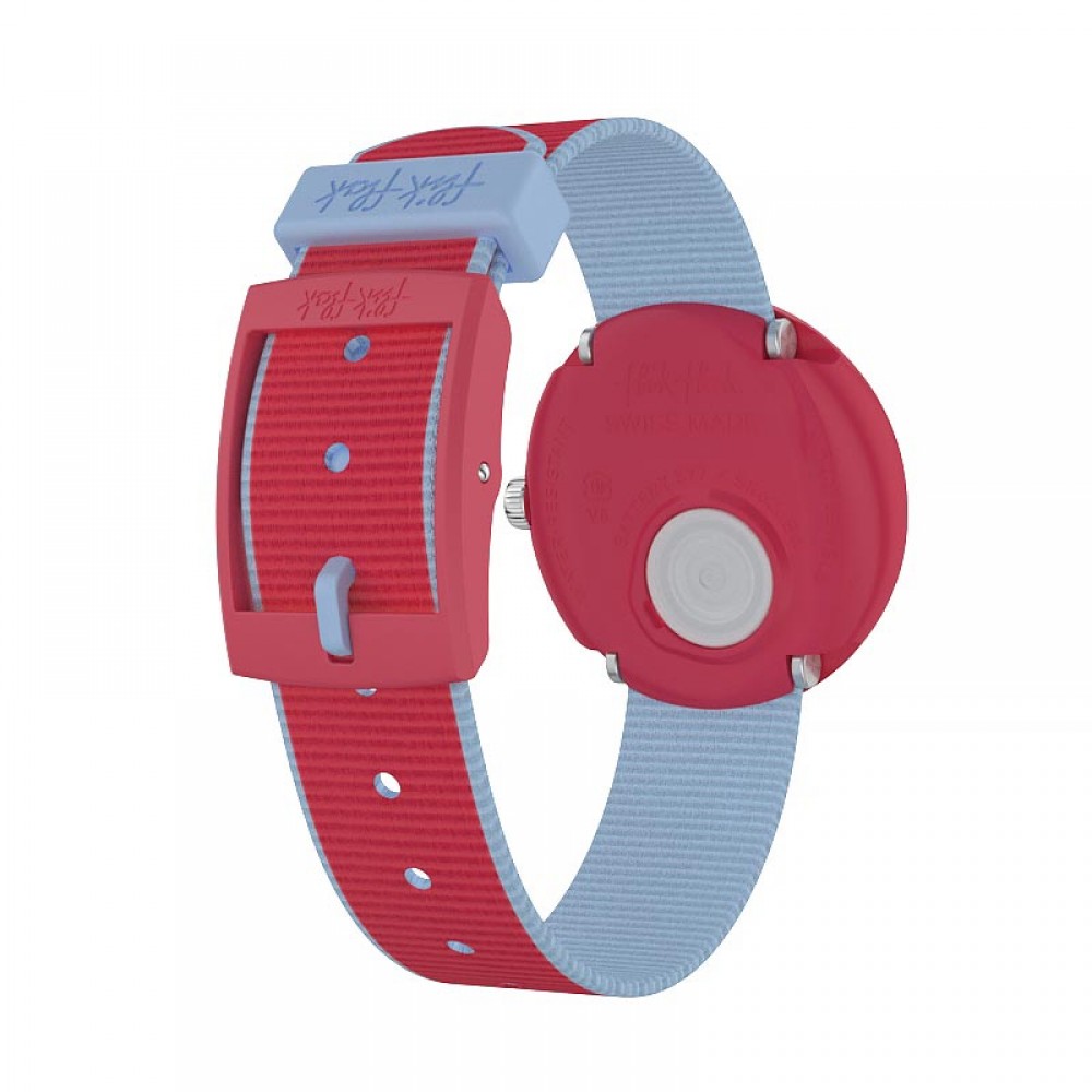 FLIK-FLAK COLOR BLAST RED Red/Blue Fabric Strap ZFPNP045