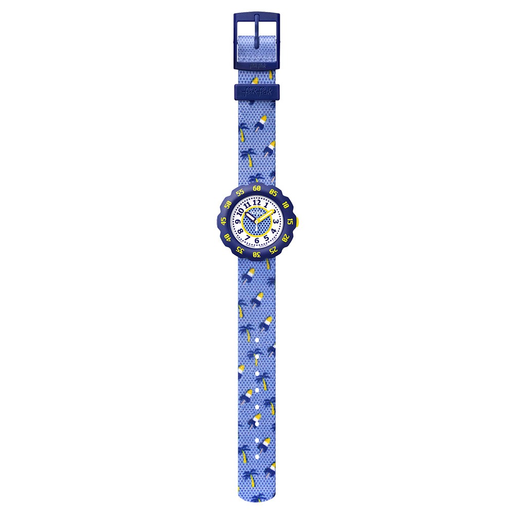 FLIK FLAK Icy Beach Kids Watch Blue Fabric strap ZFPSP013D