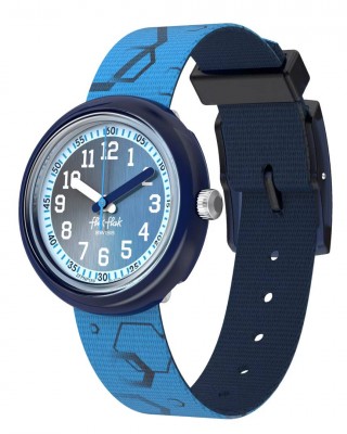 FLIK FLAK QUENCH IN BLUE Ρολόι Παιδικό Μπλε Υφασμάτινο Λουράκι ZFPNP189