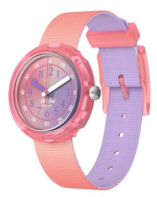 FLIK FLAK QUENCH IN PINK Ρολόι Παιδικό Ροζ Υφασμάτινο Λουράκι ZFPNP188