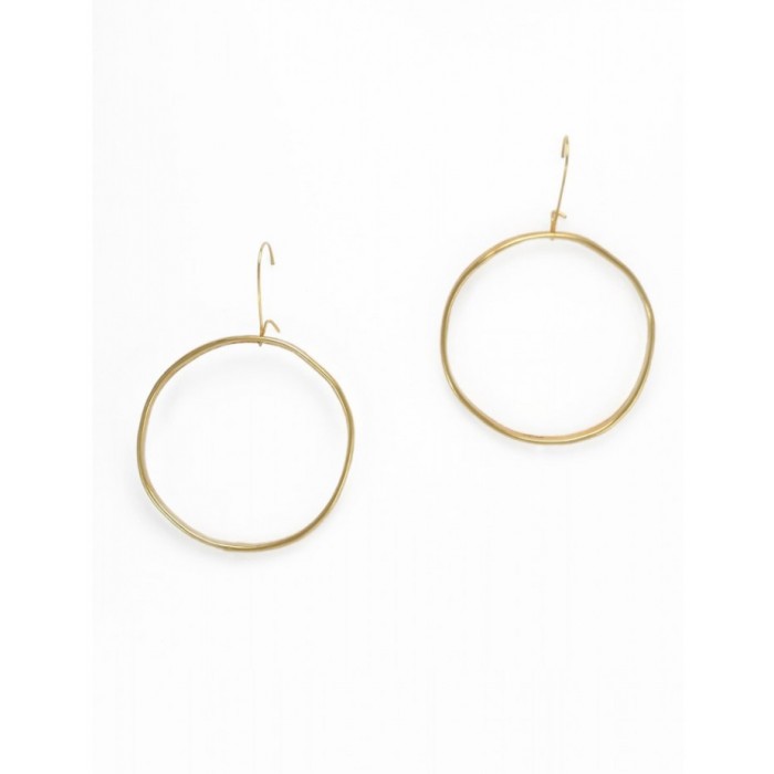 Irene Hussein Επίχρυσοι Κρίκοι L Circles 