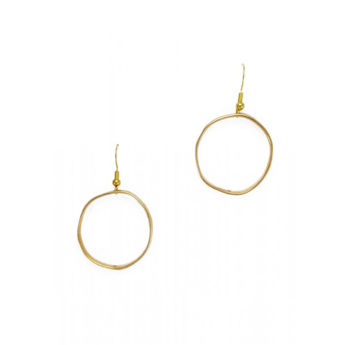 Irene Hussein Επίχρυσοι Κρίκοι M Circles