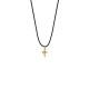 LOISIR Charming Σταυρός μαύρο κορδόνι 01L15-02093